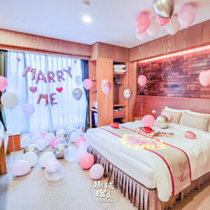 求婚佈置｜簡約氣球告白場景｜房間求婚｜PR01