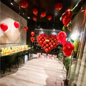 PL-06｜求婚佈置｜炙熱紅心｜室內求婚